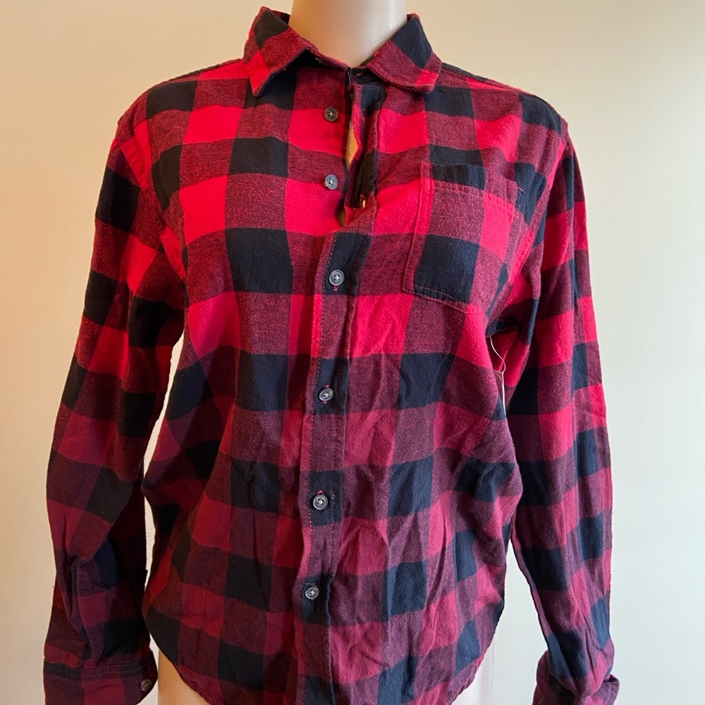 Wonder Nation‎ Red and Black Plaid Shirt